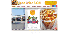 Desktop Screenshot of jumbochinagrill.com